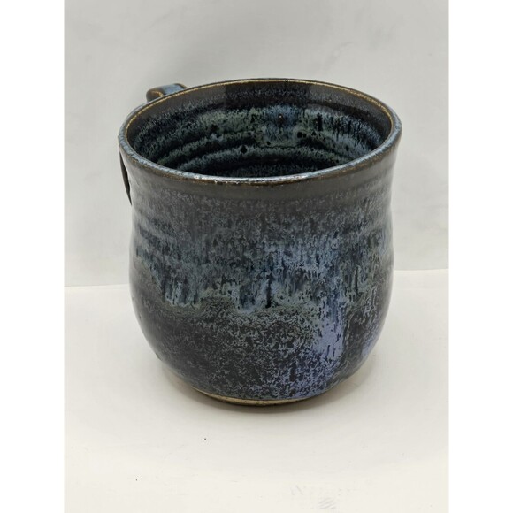 Cobalt Blue Mug Pottery Signed by Artist - Picture 2 of 13